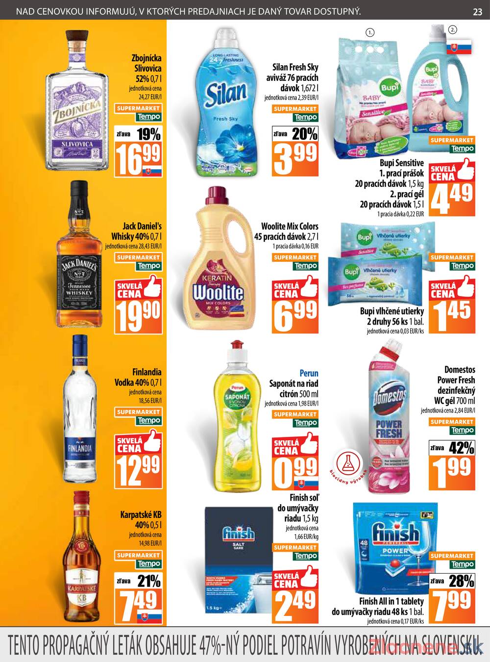 Leták COOP Jednota Slovensko - COOP do 27.8. - strana 23