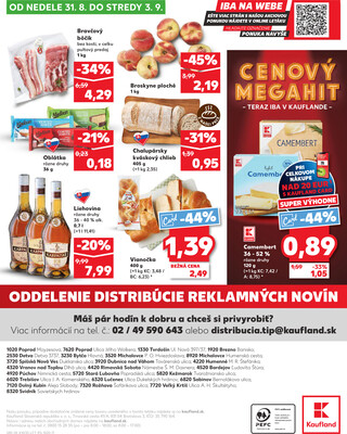 Kaufland 28.8. - 3.9. - Kaufland Rožňava