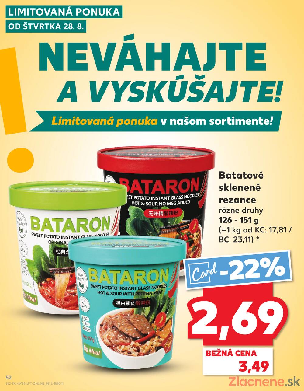 Leták Kaufland - Kaufland 28.8. - 3.9. - Kaufland Piešťany - strana 52