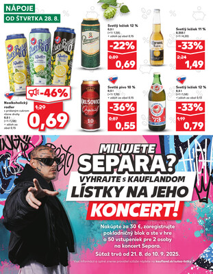 Kaufland 28.8. - 3.9. - Kaufland Piešťany