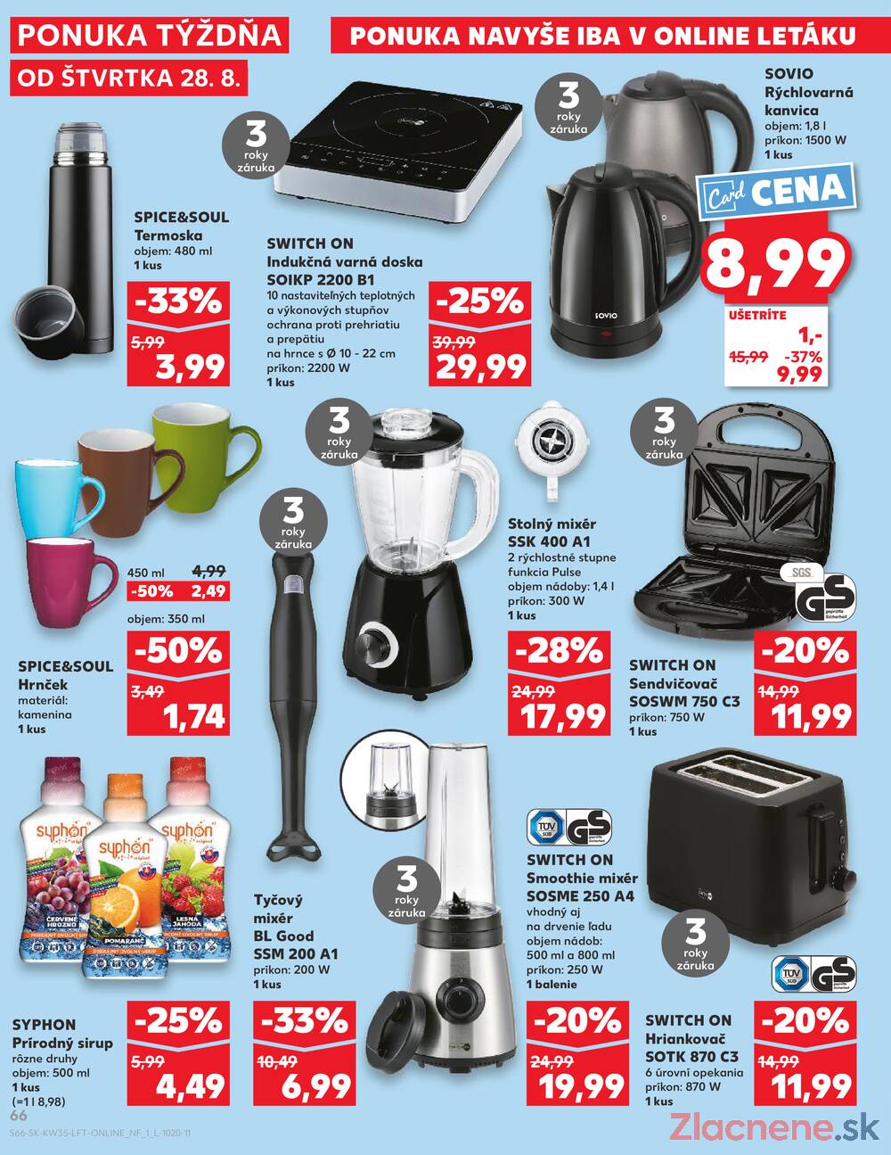 Leták Kaufland - Kaufland 28.8. - 3.9. - Kaufland Partizánske - strana 66