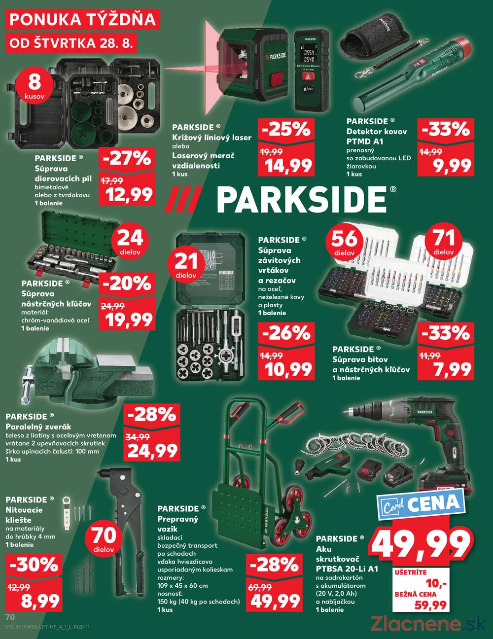 Leták Kaufland - Kaufland 28.8. - 3.9. - Kaufland Partizánske - strana 70