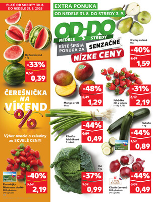 Kaufland 28.8. - 3.9. - Kaufland Topoľčany