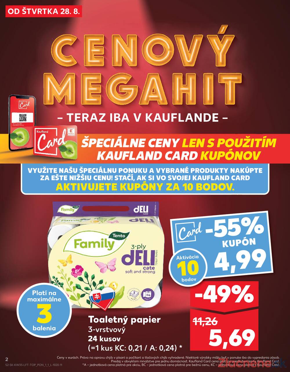 Leták Kaufland - Kaufland 28.8. - 3.9. - Kaufland (Harmincova, Bratislava - Dúbravka) - strana 2