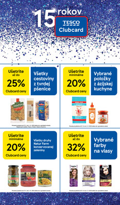 Tesco supermarkety od 27.8. do 2.9.2025