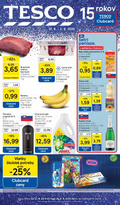 Tesco malé hypermarkety od 27.8. do 2.9.2025