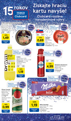 Tesco malé hypermarkety od 27.8. do 2.9.2025