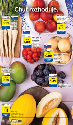 Tesco malé hypermarkety od 27.8. do 2.9.2025