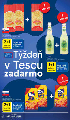 Tesco malé hypermarkety od 27.8. do 2.9.2025