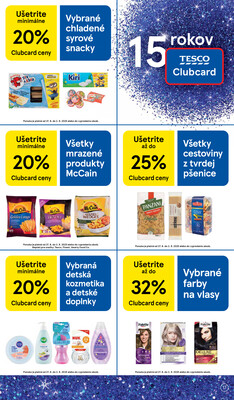 Tesco malé hypermarkety od 27.8. do 2.9.2025