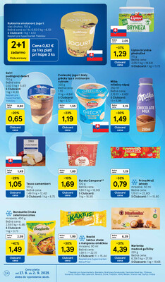Tesco malé hypermarkety od 27.8. do 2.9.2025