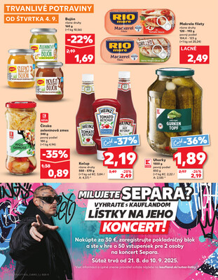 Kaufland 4.9. - 10.9. - Kaufland Michalovce