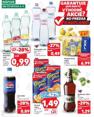 Kaufland 4.9. - 10.9. - Kaufland Poprad - Jiřího Wolkera