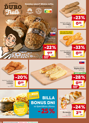 Billa od 3.9. do 9.9.2025