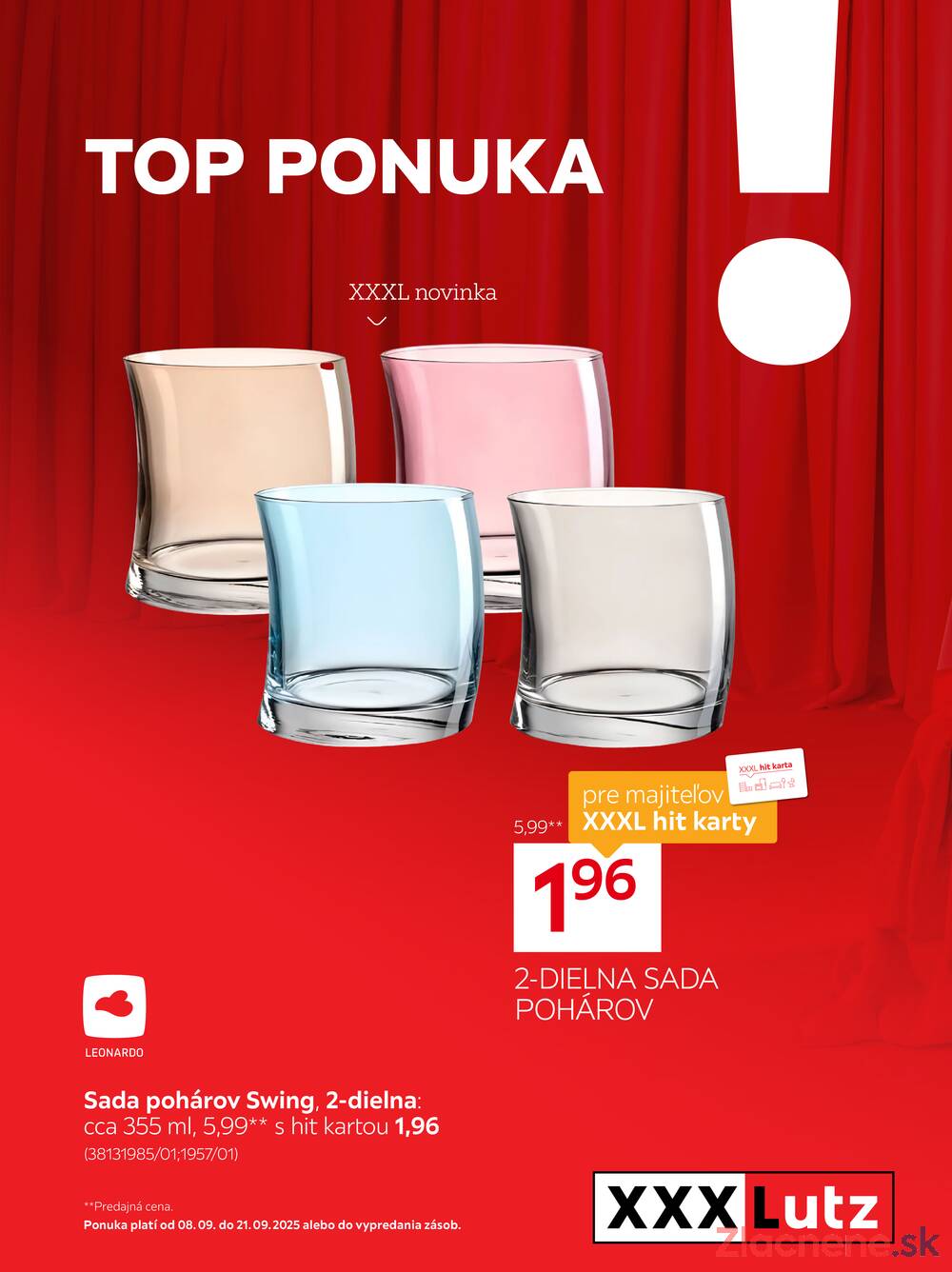 Leták XXXLutz - XXXLutz Top Ponuka 8.9. - 21.9. - strana 1 Leták XXXLutz - XXXLutz Top Ponuka 8.9. - 21.9. - strana 1