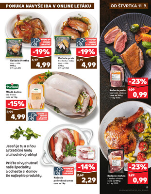 Kaufland 11.9. - 17.9. - Kaufland Piešťany