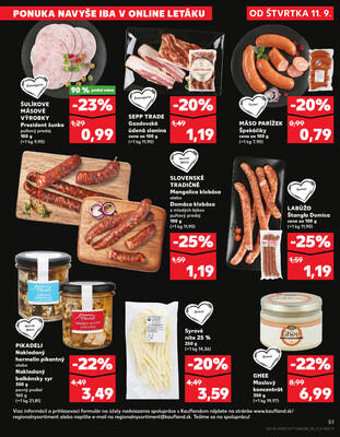 Kaufland 11.9. - 17.9. - Kaufland Zlaté Moravce