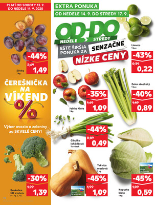 Kaufland 11.9. - 17.9. - Kaufland Zlaté Moravce