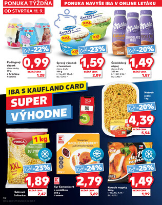 Kaufland 11.9. - 17.9. - Kaufland Martin