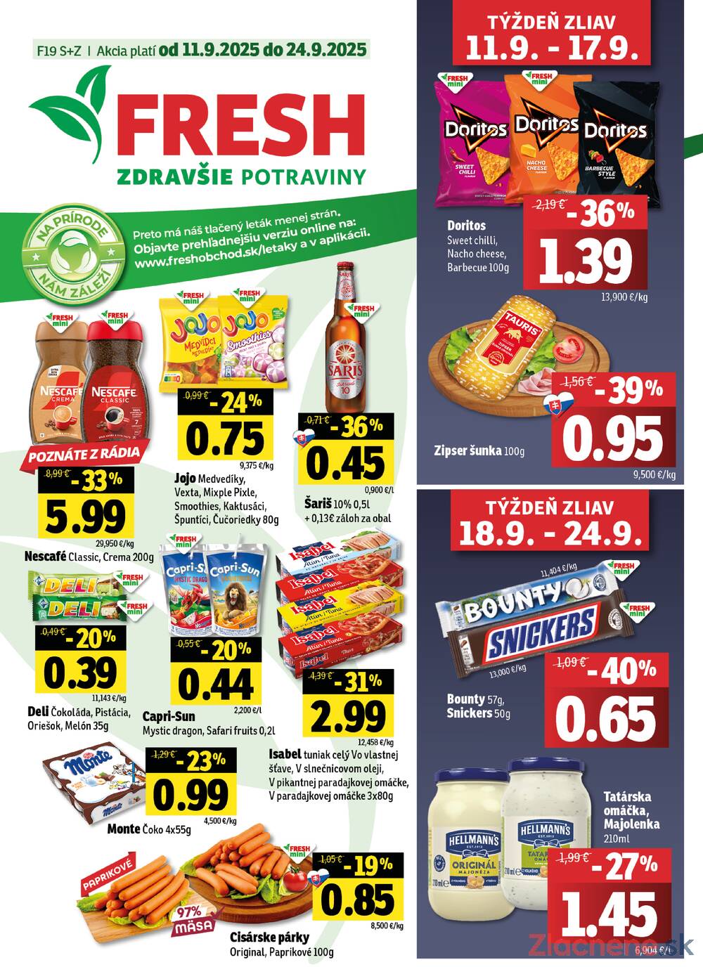 Leták Fresh
platný do 24.9.2025 - strana 1