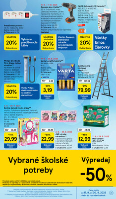 Tesco malé hypermarkety od 17.9. do 23.9.2025