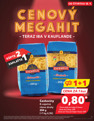 Kaufland 18.9. - 24.9. - Kaufland Trebišov