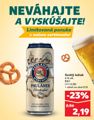 Kaufland 18.9. - 24.9. - Kaufland Trebišov
