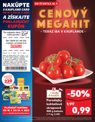 Kaufland 18.9. - 24.9. - Kaufland Komárno