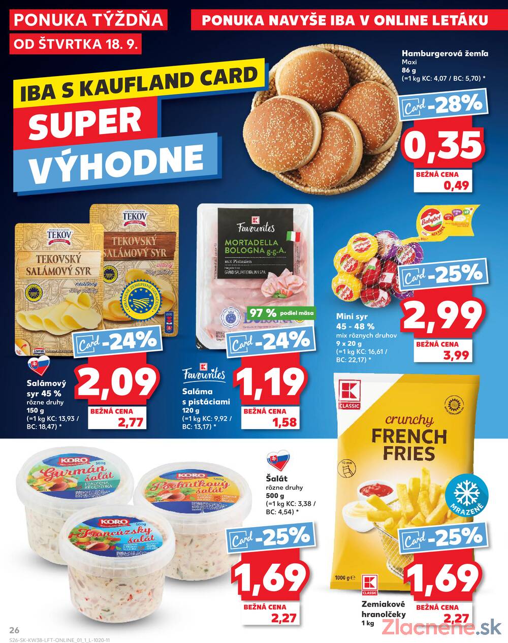 Leták Kaufland - Kaufland 18.9. - 24.9. - Kaufland Trnava - Nová ul. - strana 26