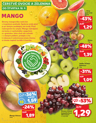 Kaufland 18.9. - 24.9. - Kaufland Topoľčany