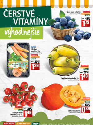 Leták COOP Jednota Slovensko
		  platný do 24.9.2025 - strana 2