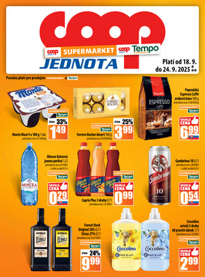 Leták COOP Jednota Slovensko
		  platný do 24.9.2025 - strana 13