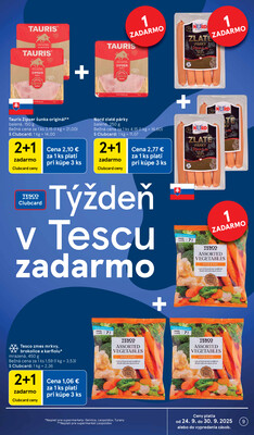 Tesco supermarkety od 24.9. do 30.9.2025