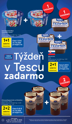 Tesco supermarkety od 24.9. do 30.9.2025