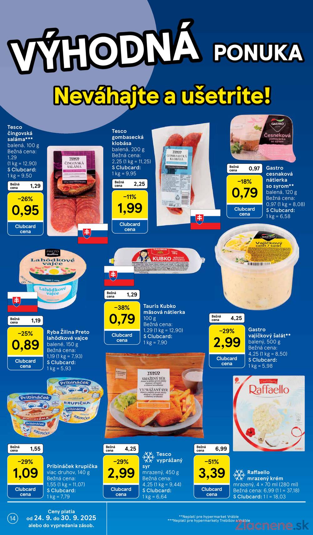 Leták Tesco - Tesco malé hypermarkety od 24.9. do 30.9.2025 - strana 14