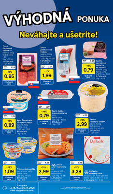 Tesco malé hypermarkety od 24.9. do 30.9.2025