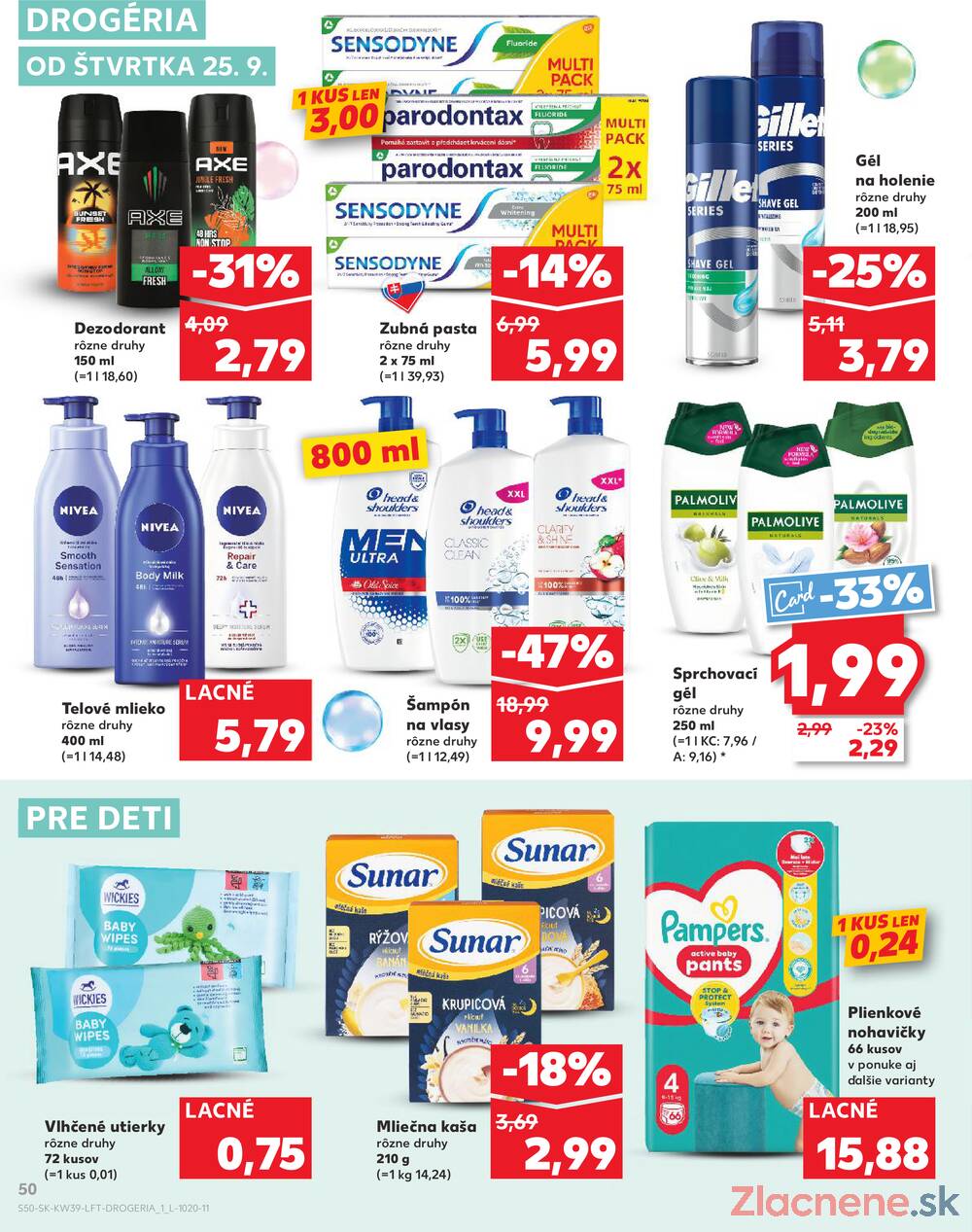 Leták Kaufland - Kaufland 25.9. - 1.10. - Kaufland Tvrdošín - strana 50