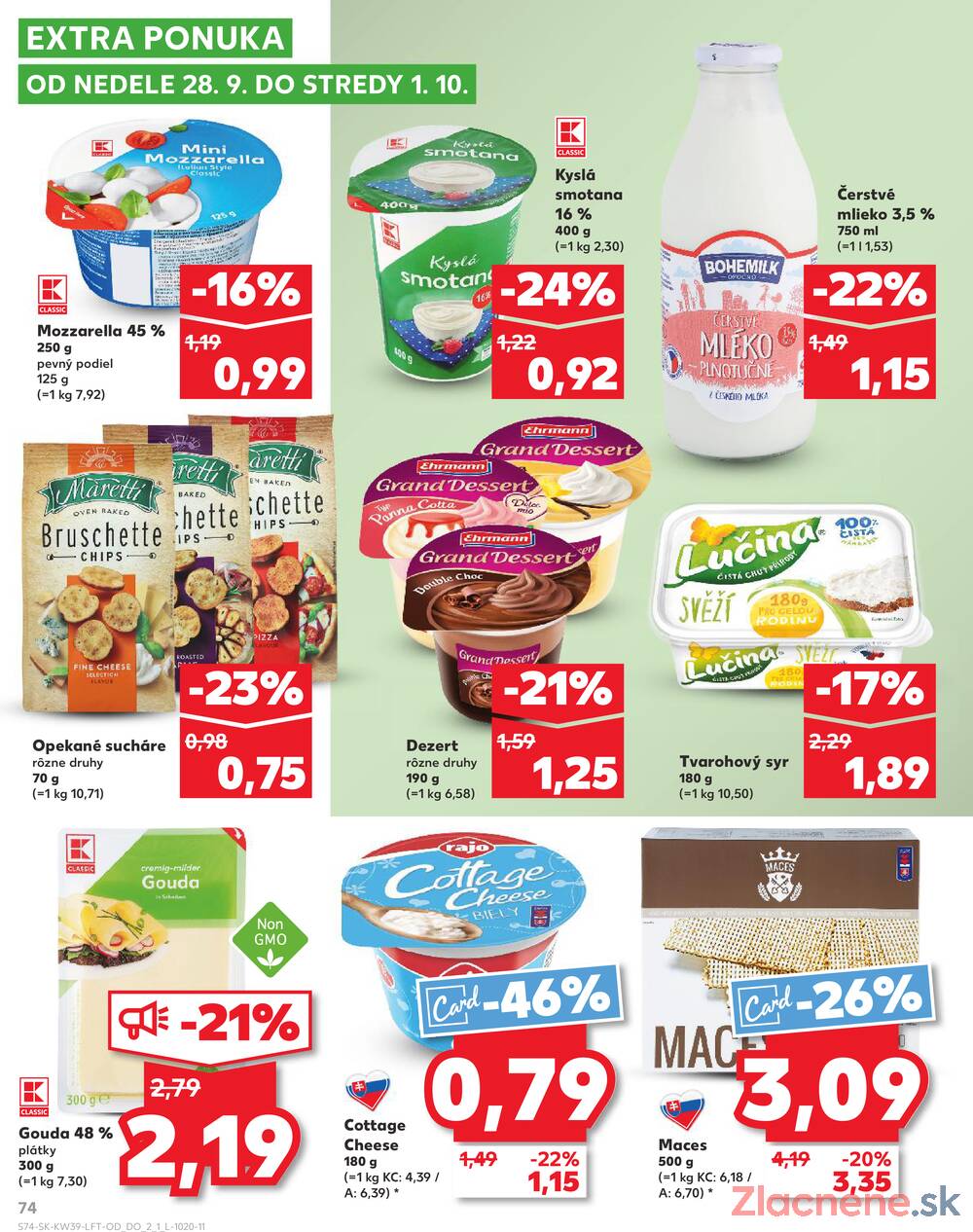 Leták Kaufland - Kaufland 25.9. - 1.10. - Kaufland Stará Ľubovňa - strana 74