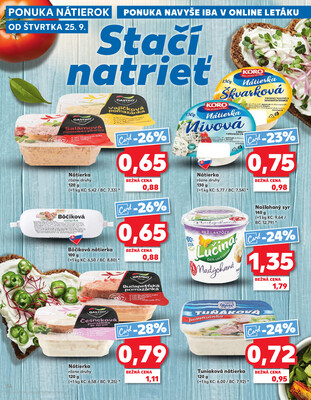 Kaufland 25.9. - 1.10. - Kaufland Trebišov