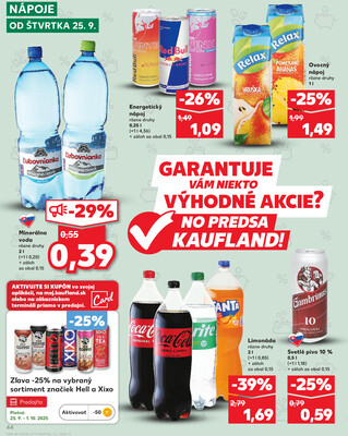 Kaufland 25.9. - 1.10. - Kaufland Trebišov