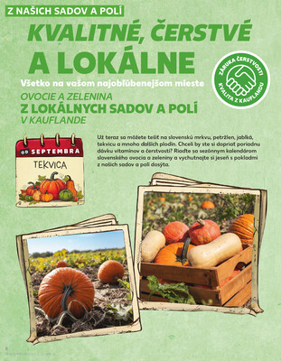 Kaufland 25.9. - 1.10. - Kaufland Rožňava