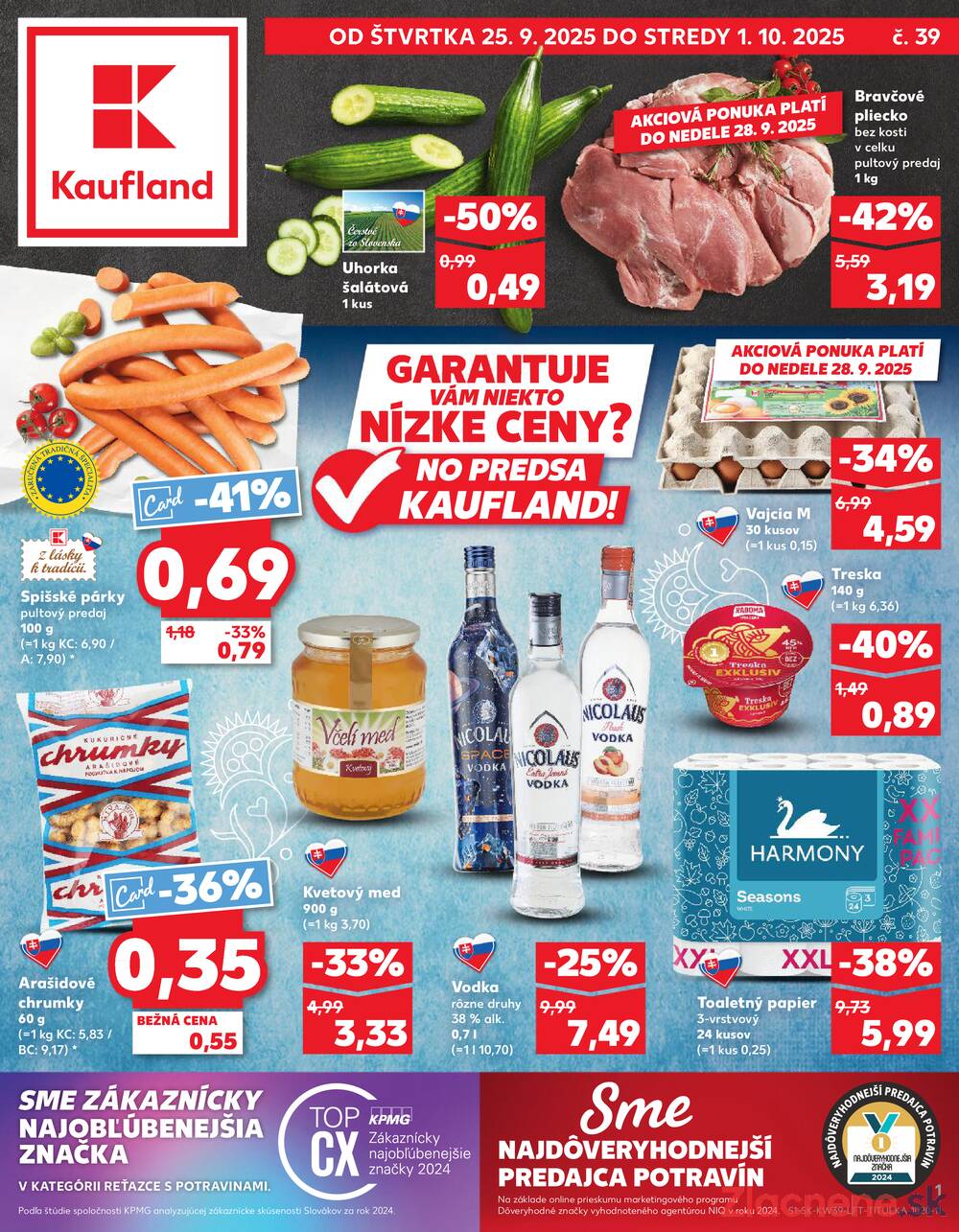 Leták Kaufland - Kaufland 25.9. - 1.10. - Kaufland Svidník - strana 1