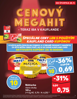 Kaufland 25.9. - 1.10. - Kaufland Svidník