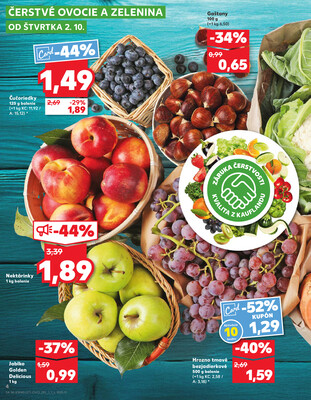 Kaufland 2.10. - 8.10. - Kaufland Púchov