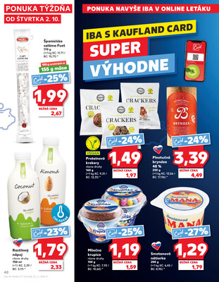 Kaufland 2.10. - 8.10. - Kaufland Púchov