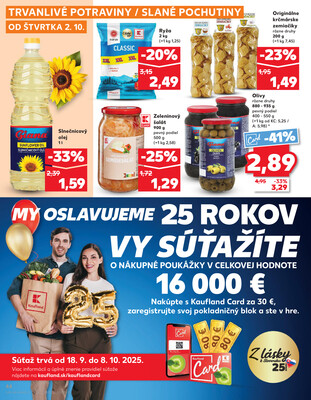 Kaufland 2.10. - 8.10. - Kaufland Michalovce (Humenská cesta)