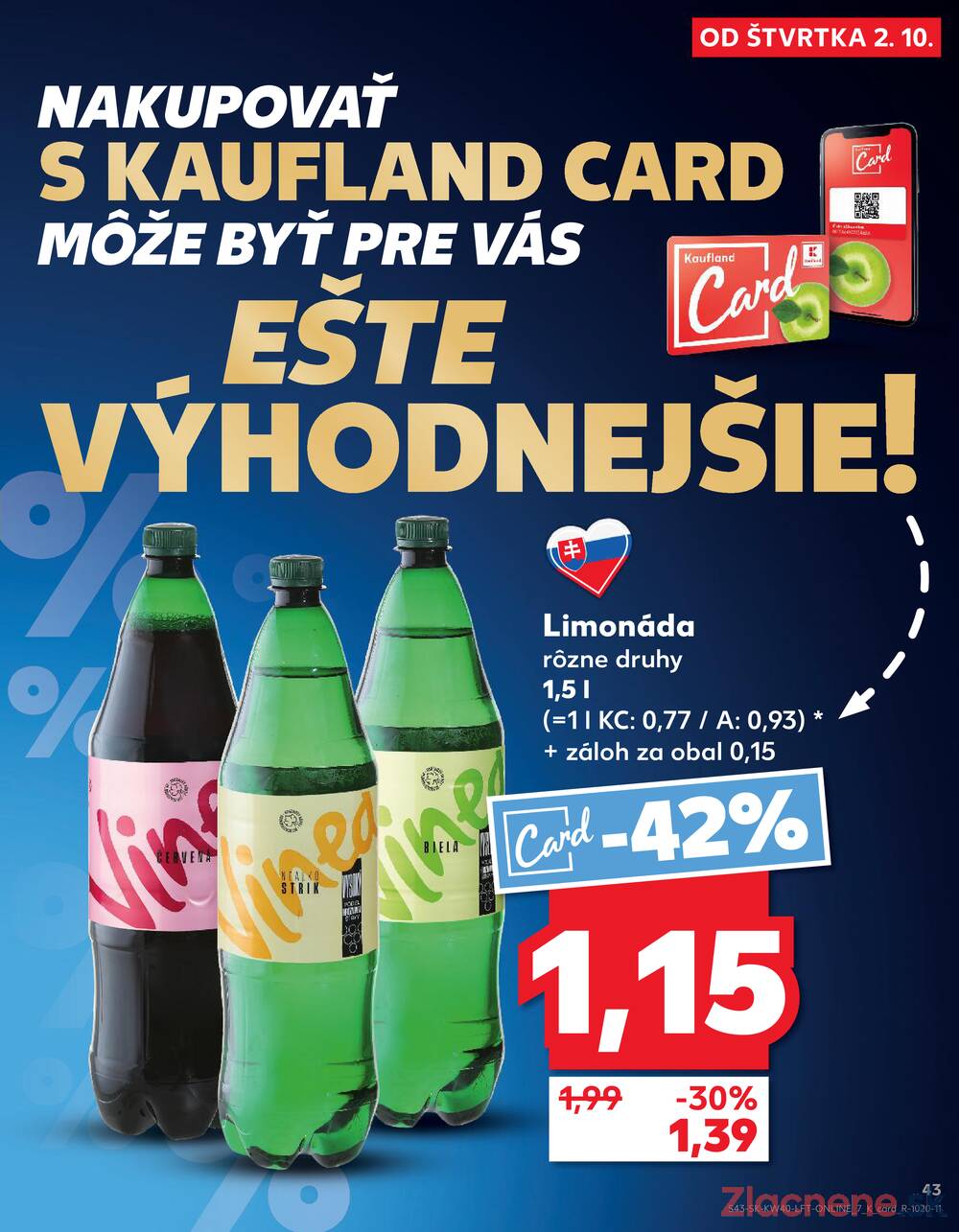Leták Kaufland - Kaufland 2.10. - 8.10. - Kaufland Piešťany - strana 43