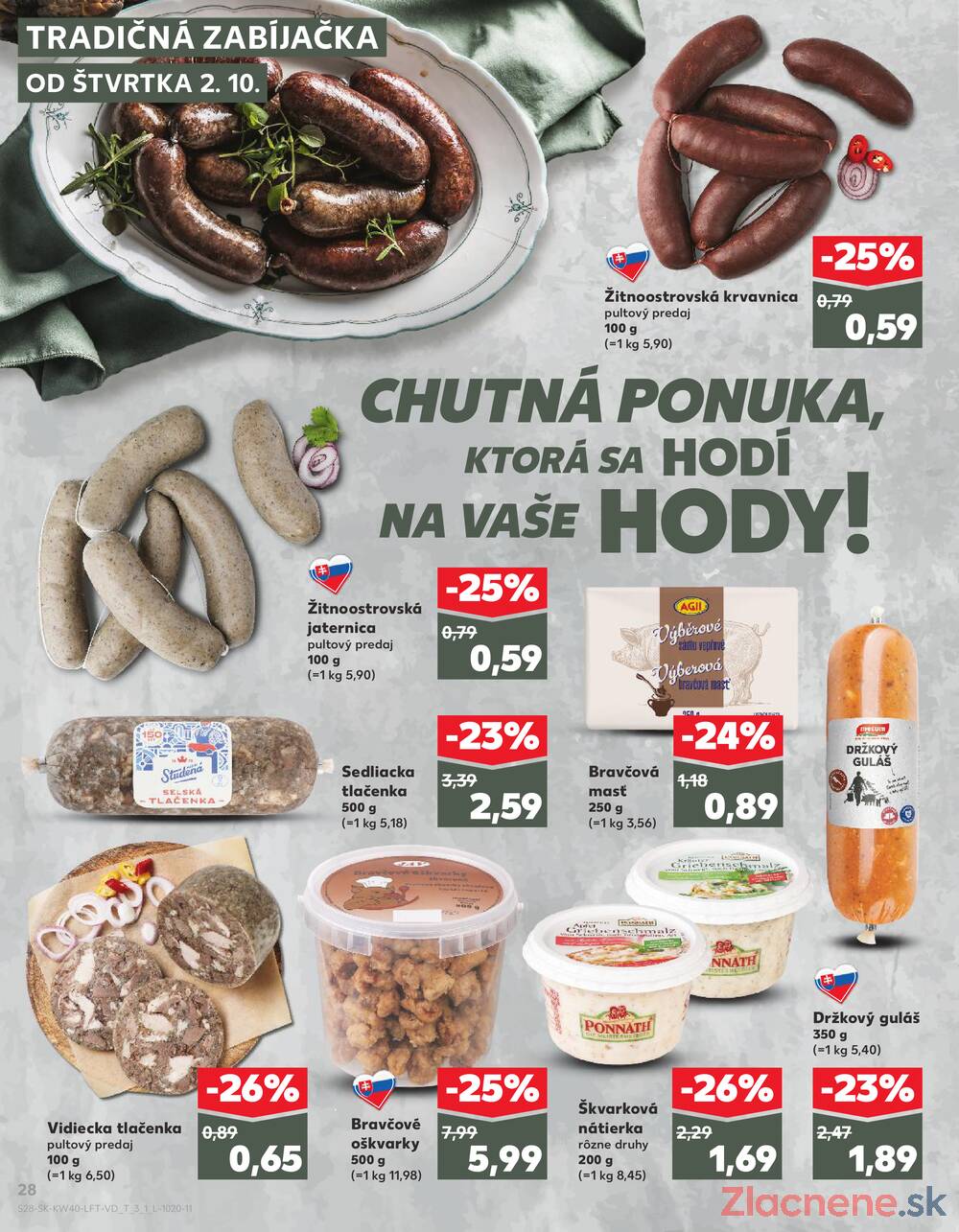 Leták Kaufland - Kaufland 2.10. - 8.10. - Kaufland Zlaté Moravce - strana 28