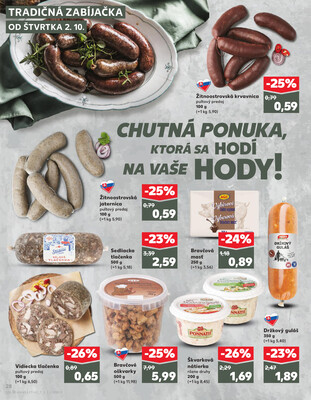 Kaufland 2.10. - 8.10. - Kaufland Zlaté Moravce