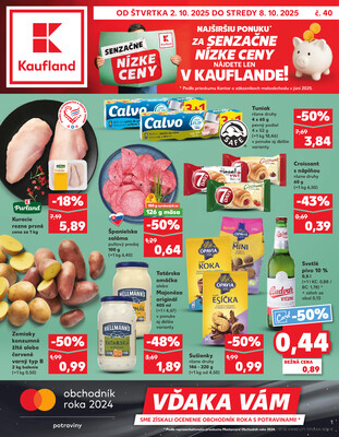 Leták Kaufland 2.10. - 8.10. - Kaufland Liptovský Mikuláš